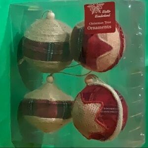 Rustic style tree ornaments